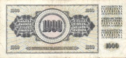 Jugoszlávia + Szerbia/Német megszállás 19 db bankjegy T:vegyes