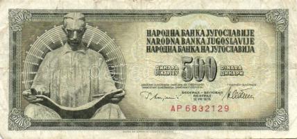 Jugoszlávia + Szerbia/Német megszállás 19 db bankjegy T:vegyes