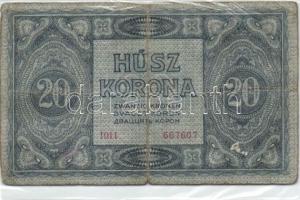 1919. Július 15. 20K (2x) + 1919. Augusztus 9. 20K T:III,IV