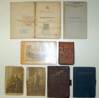 cca 1860-1940 Nagy hagyaték nyomtatvány és okmány tétel. Kb 60 db meghívó, fejléces, okmánybélyeges ...