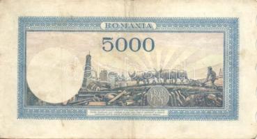 Románia 1947.5000L (5x) T:II+,II