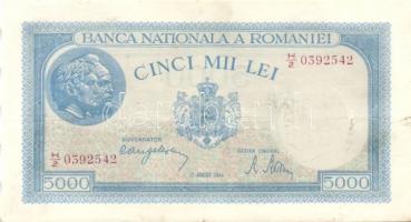 Románia 1947.5000L (5x) T:II+,II