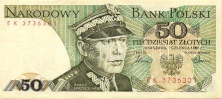 Lengyelország 1982-88. 20Zl,50Zl,100Zl,500Zl,1000Zl összesen 10db T:I,I-