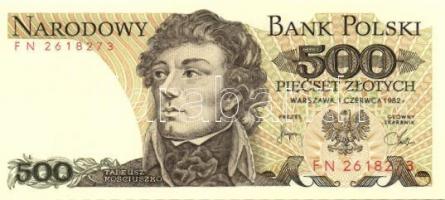 Lengyelország 1982-88. 20Zl,50Zl,100Zl,500Zl,1000Zl összesen 10db T:I,I-