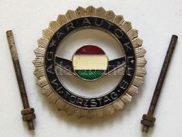 "Magyar Autóklub Törzstag" felszerelhető autójelvény T:2/3