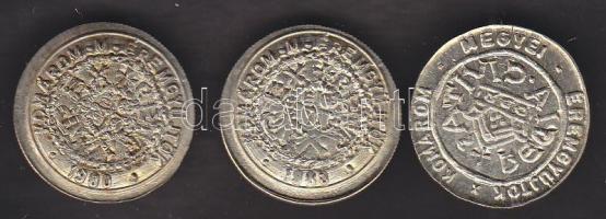 1976. Komárom Megyei Éremgyűjtők I. Szervezeti Találkozója T:2 +  1980. Komárom M-i Éremgyűjtők V. Szervezeti Találkozója Tatabánya (2x) T:3+