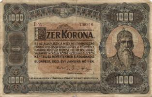 1923. 100K + 1920. 1000K T:II-,III