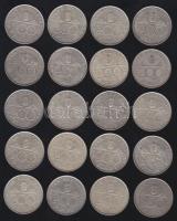 1993-94. 200Ft Ag "Deák" + "MNB" (20x) T:vegyes