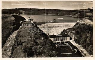 Saaletalsperre dyke with power plant photo