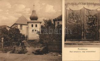 Rudabánya Református templom régi síremlékkel