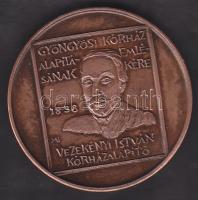 1988. "Heves megyei Orvos-Gyógyszerész Napok, Gyöngyös - A Gyöngyösi Kórház alapításának emlékére" Br emlékérem T:BU