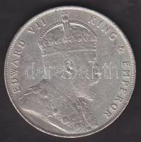 Straits Settlements 1909. 1$ Ag VII.Edward T:3 apró ph.