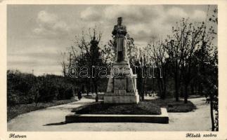 Hatvan Hősök szobra (ragasztónyom)