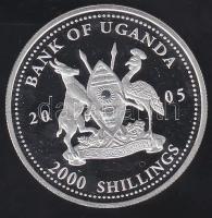 Uganda 2005. 2000Sh Ag "Hundertwasser Haus" multikolor T:PP