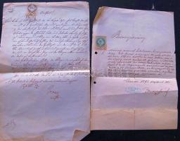 Hagyaték tétel: rengeteg papírpénz, okmányok, okmánybélyegek, levélzárók, ragjegyek, európai és teng...