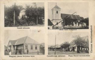 Kerelőszentpál with Railway station, Gendarmerie barracks and the house of János Magyary