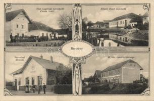 Bercsény with Railway Station, Gendarmerie barracks and the shop of Emil Coufal