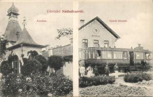 Nádudvar Vasútállomás villamosszerelvénnyel