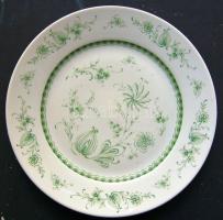 Jaeger & Co jelzéssel ellátott hagymával díszített német porcelán tányér / Chinaware plate d:24,5 cm