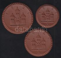 Német Birodalom/Weimari Köztársaság/Freiberg 1921. 25Pf, 50Pf, 1M porcelán szükségpénzek T:1