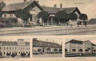 Felsőőr with Railway Station and the shop of Gyula Kohn (EK)