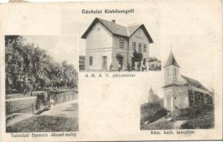 Kiskőszeg with Railway Station and Franz Joseph dyke