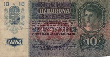 1915 10K felülnyomás nélkül T:II/III