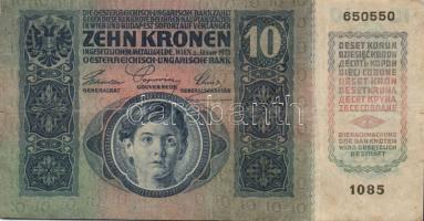 1915 10K felülnyomás nélkül T:II/III