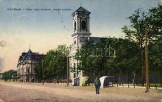 Szarvas Katolikus templom és az Árpád Szálló (Rb)