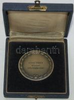 1961 Budaapest Nemzetközi Bélyegkiállítás bronz plakett eredeti díszdobozban s: Iván T:1