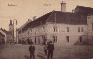 Csáktornya Zrínyi square, Hotel Zrínyi (small tear)