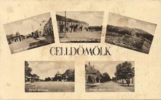 Celldömölk Vasútállomással és a Korona Szállóval