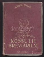 1948 Koroda Miklós: Kossuth Breviárium, Parnasszus Kiadó, borító sérült