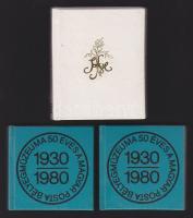 2 db bélyeg és 1 db művészet témájú minikönyv