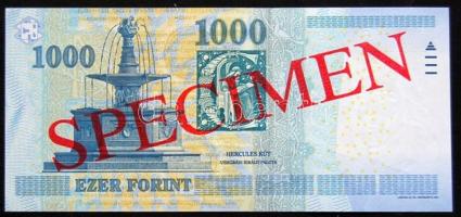 2010. 1000Ft "MINTA" és "SPECIMEN" felülnyomással T:I R!