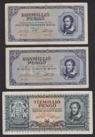 1920-1946. 12db-ból álló pengő, fillér tétel T:II,III