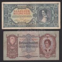 1920-1946. 12db-ból álló pengő, fillér tétel T:II,III