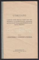 1897 Útmutató a székely ifjaknak magán ipari műhelyekben és kereskedésekben tanonczok gyanánt leendő elhelyezése körül követendő eljárás tárgyában. Kiadja a Marosvásárhelyi Kereskedelmi és Iparkamara