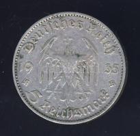 Németország 1935D. 5M "Garnisonkirche" Ag T:2/2-
