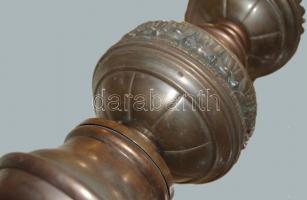 XX. sz. eleje hatágú bronz csillár szép állapotban alkalmi áron! / Bronze chandelier 70 cm