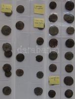 Hagyaték gyűjtemény tétel albumba rendezve több mint 110db római érmével klf császároktól, közte Den...