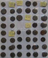 Hagyaték gyűjtemény tétel albumba rendezve több mint 110db római érmével klf császároktól, közte Den...