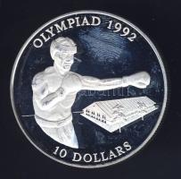 Salamon szigetek 1992. 10$ Ag "Olimpia-boksz" T:PP