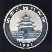 Kína 1993. 5Y Ag "Panda" T:PP