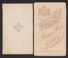 cca 1870-1890 7 db keményhátú fotó ritka magyar fényképészek műtermeiből / 7 vintage photos 7x9 cm