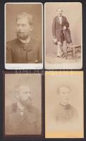 cca 1870-1890 8 db keményhátú fotó / 8 vintage photos 7x9 cm