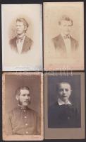 cca 1870-1890 8 db keményhátú fotó / 8 vintage photos 7x9 cm