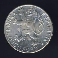 Csehszlovákia 1948. 50K Ag "Prágai felkelés" T:2+