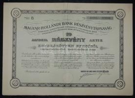 1926. Április 30. Magyar-Hollandi Bank Rt. részvénye 150 pengőről