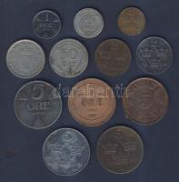 Svédország 1901. 5ö Br, 1924. 50ö!, 1934-1957. 1ö 82x), 2ö (2x), 5ö (4x), 25ö, 50ö T:3